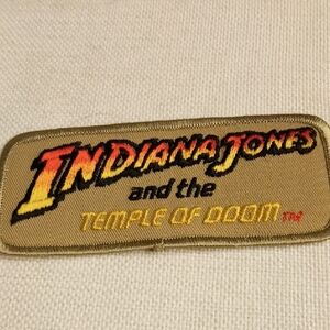 Indiana Jones and the Temple of Doom Embroidered Patch - Tan/Yellow/Red